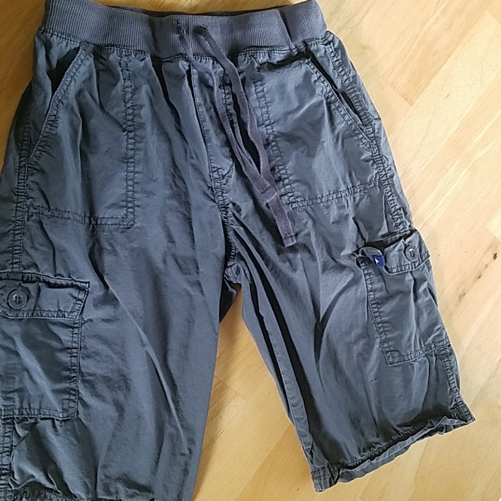 Boys gray Guess cargo shorts